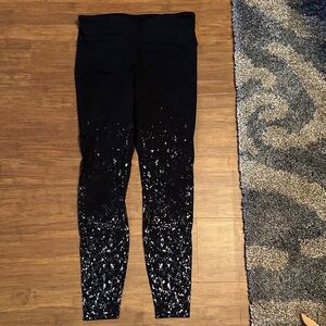 lululemon athletica Black and White Speckled Leggings